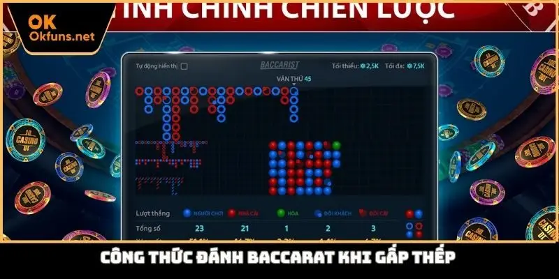 Công thức đánh Baccarat khi gấp thếp