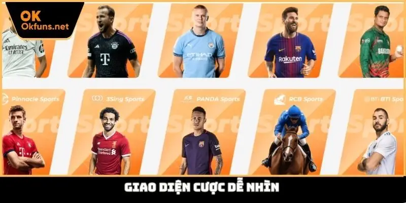 Giao diện cược dễ nhìn