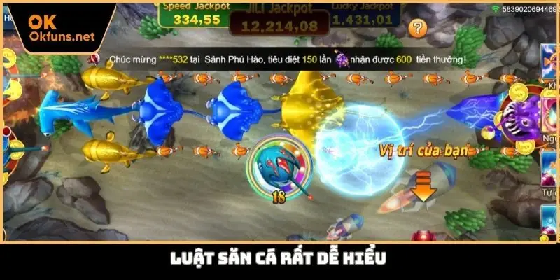 Luật săn cá rất dễ hiểu