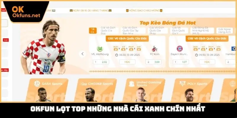 Okfun lọt top những nhà cái xanh chín nhất
